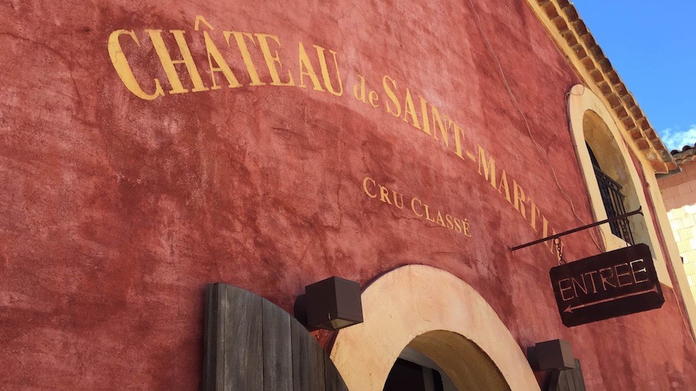 Entrance to Château de Saint-Martin vineyard